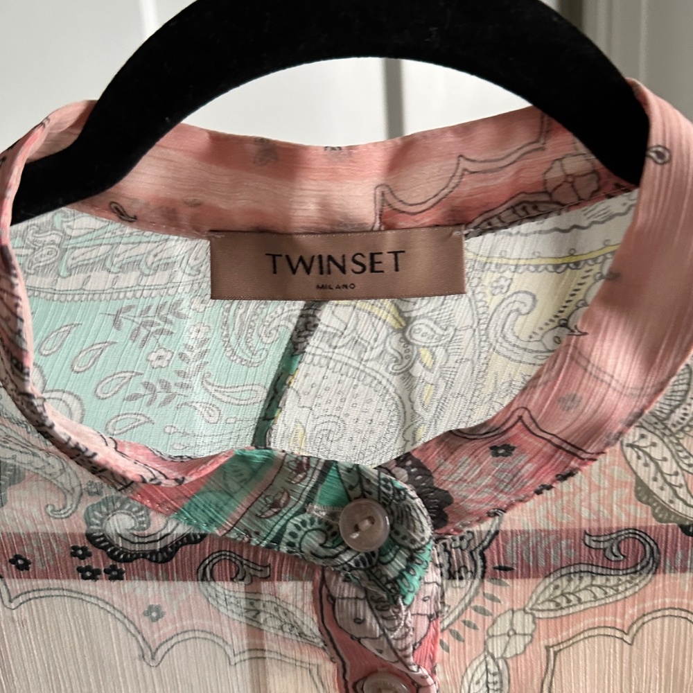 Twinset Milano patchwork paisley bandana print midi dress - Picture 8 of 8